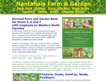 Tablet Screenshot of nantahala-farm.com